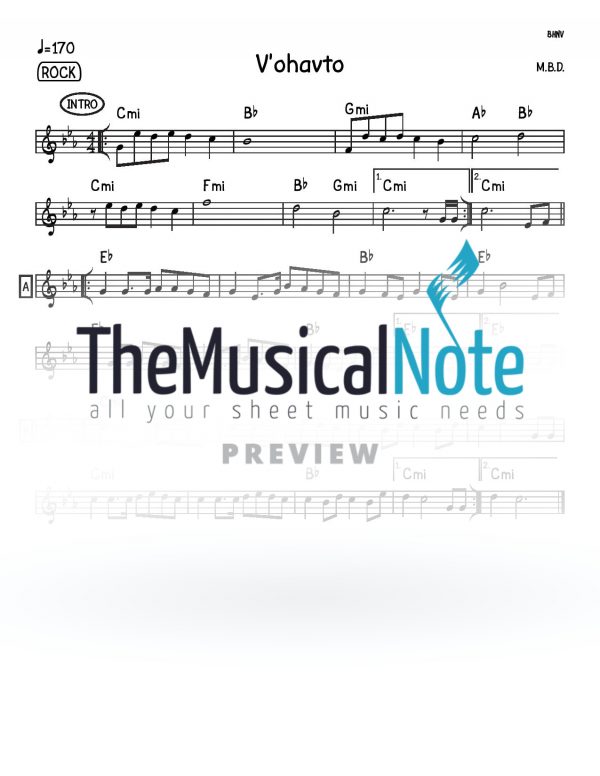 Vohavto MBD Music Sheet