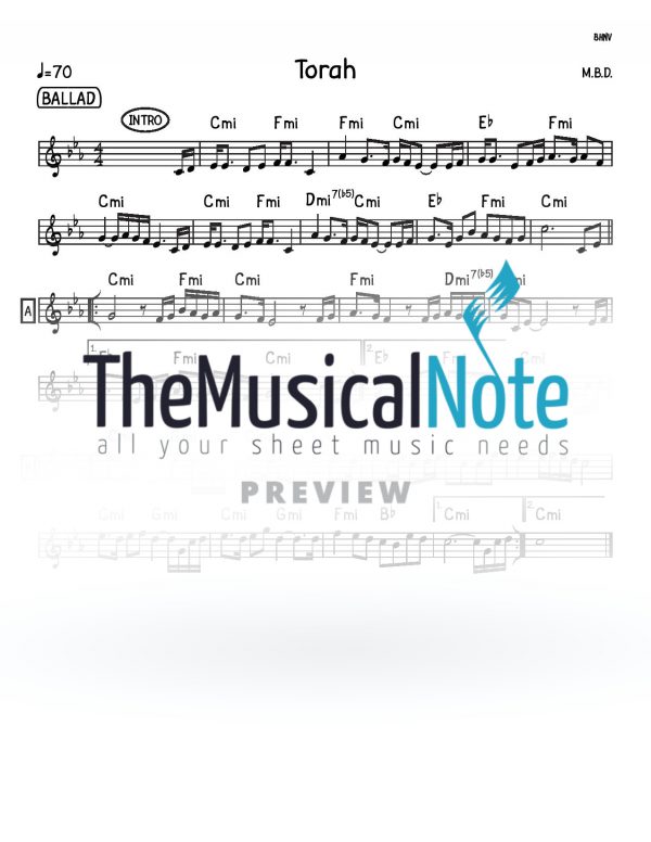 Torah MBD Music Sheet