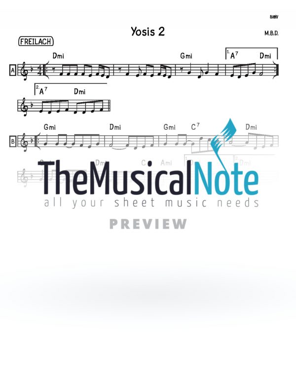 Yosis 2 MBD Music Sheet